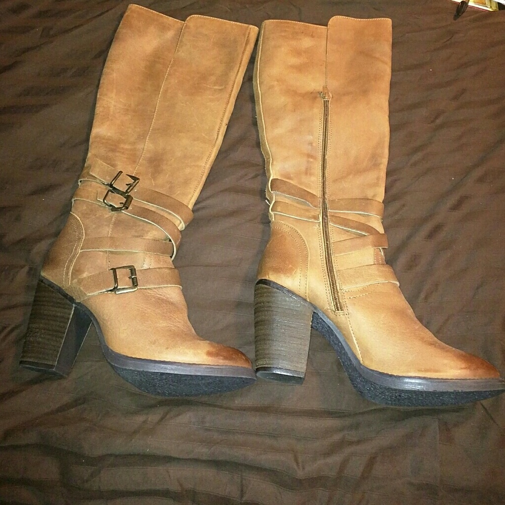 Steve madden leather tall boots